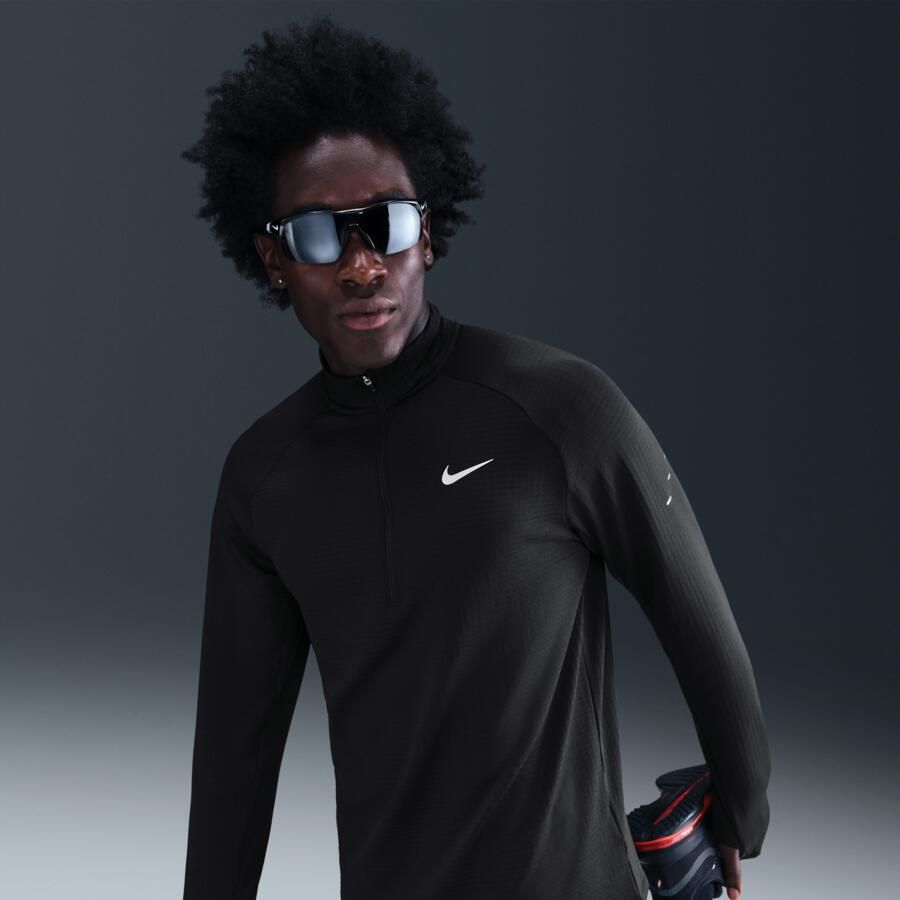 Nike Stride Therma-FIT Repel hardlooptop met halflange rits voor de winter voor heren Zwart - Foto 4