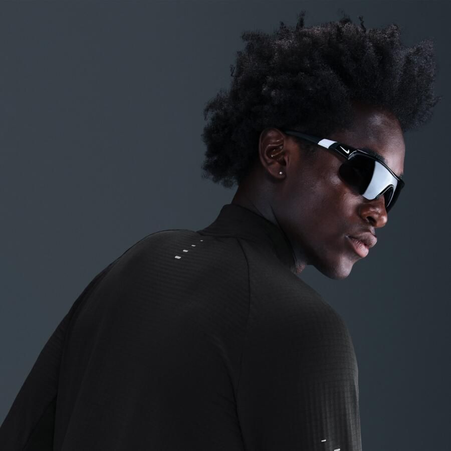 Nike Stride Therma-FIT Repel hardlooptop met halflange rits voor de winter voor heren Zwart