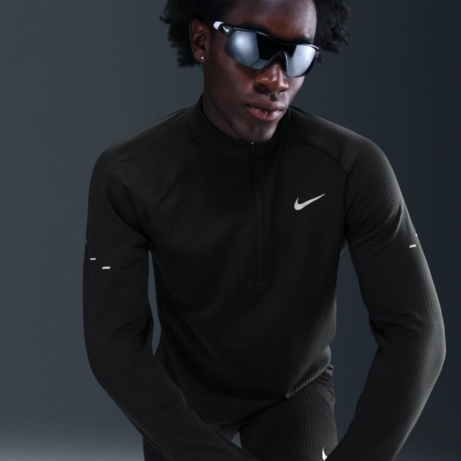 Nike Stride Therma-FIT Repel hardlooptop met halflange rits voor de winter voor heren Zwart - Foto 2