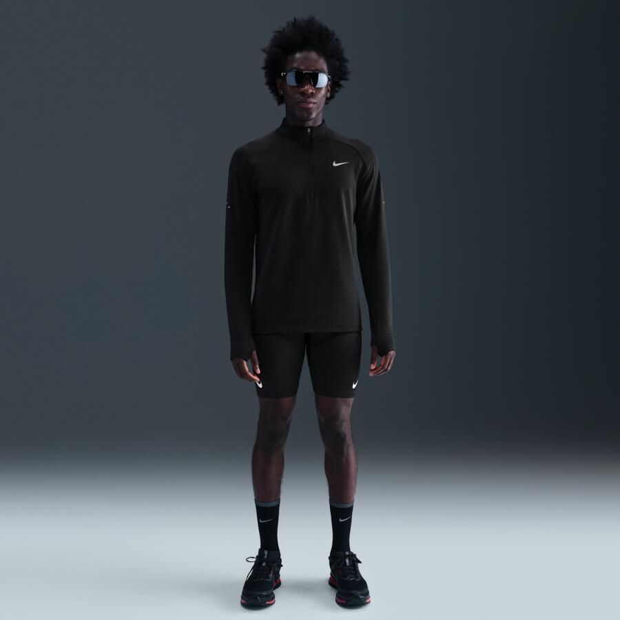 Nike Stride Therma-FIT Repel hardlooptop met halflange rits voor de winter voor heren Zwart - Foto 3