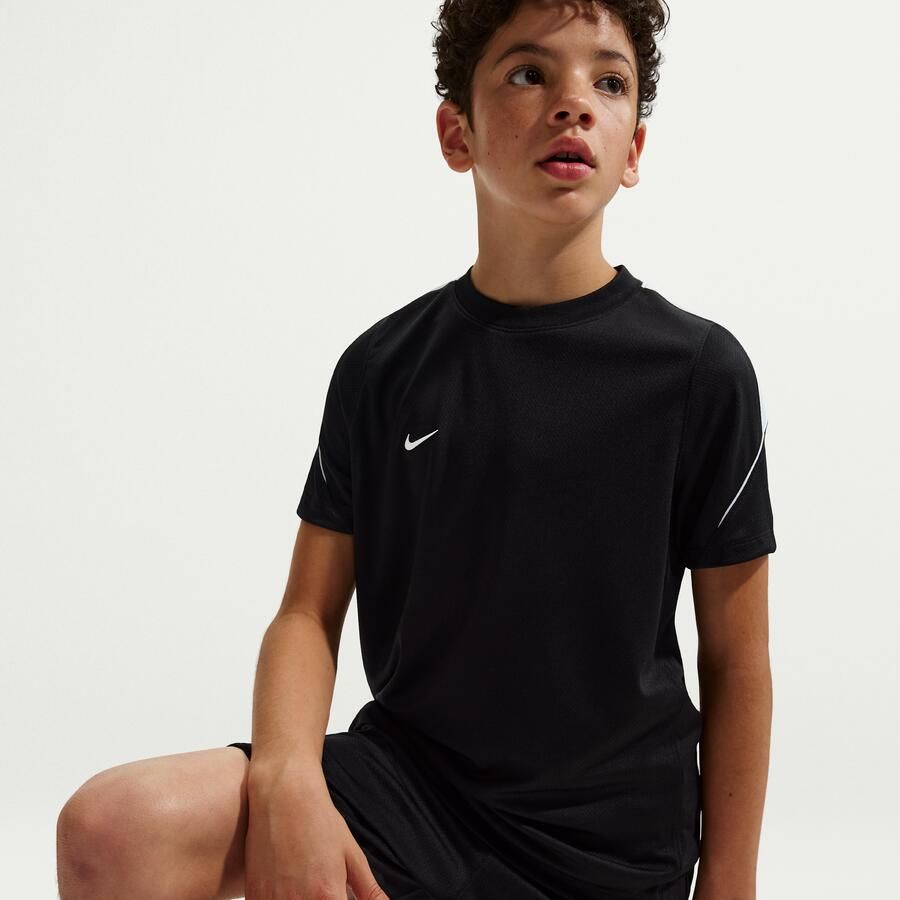 Nike Strike Dri-FIT voetbaltop met korte mouwen voor kids Zwart - Foto 2
