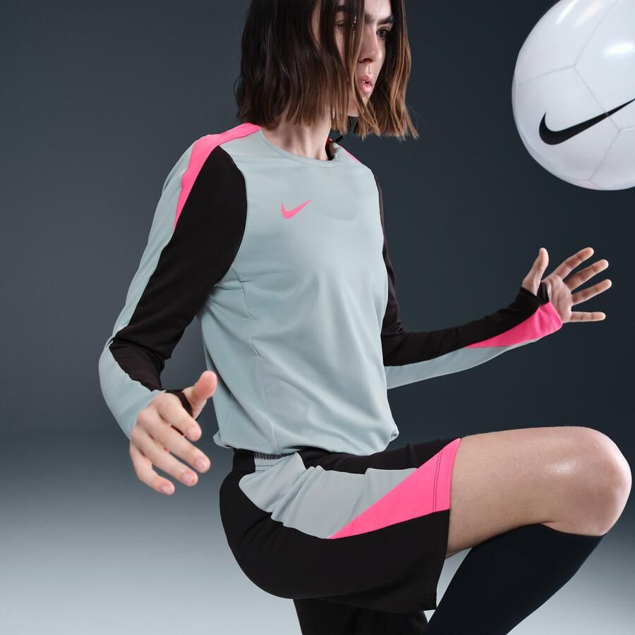 Nike Strike Dri-FIT voetbaltop met ronde hals voor dames Grijs - Foto 2