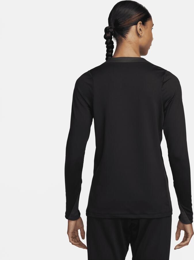 Nike Strike Dri-FIT voetbaltop met ronde hals voor dames Zwart - Foto 4