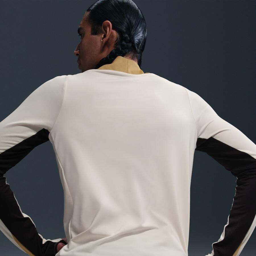 Nike Strike Dri-FIT voetbaltrainingstop met halflange rits voor heren Bruin