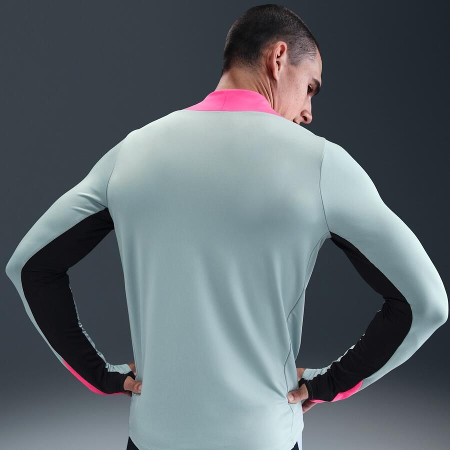 Nike Strike Dri-FIT voetbaltrainingstop met halflange rits voor heren Grijs