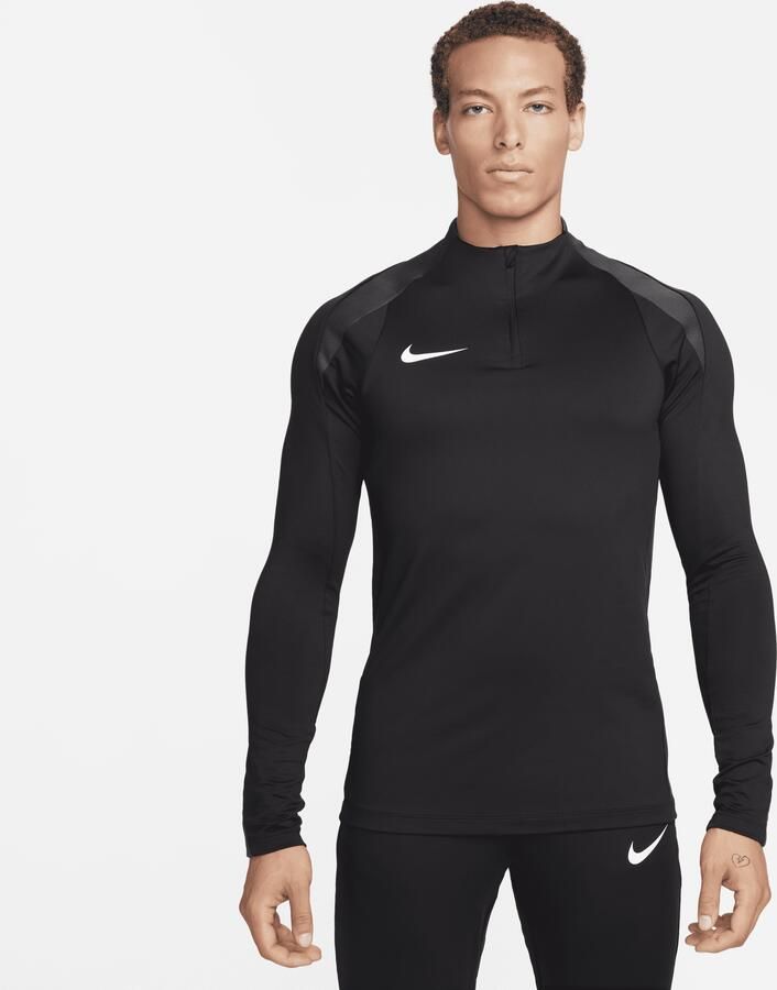 Nike Strike Dri-FIT voetbaltrainingstop met halflange rits voor heren Zwart - Foto 3