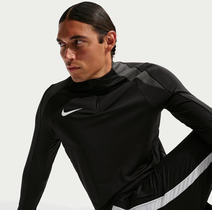 Nike Strike Dri-FIT voetbaltrainingstop met halflange rits voor heren Zwart - Foto 3
