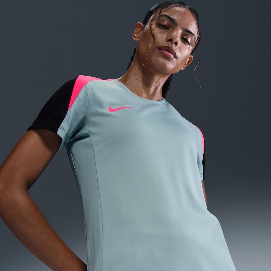 Nike Strike voetbaltop met Dri-FIT en korte mouwen voor dames Grijs - Foto 4