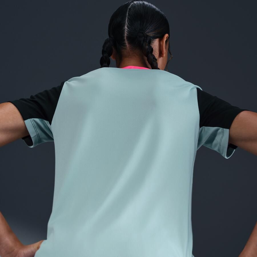 Nike Strike voetbaltop met Dri-FIT en korte mouwen voor dames Grijs