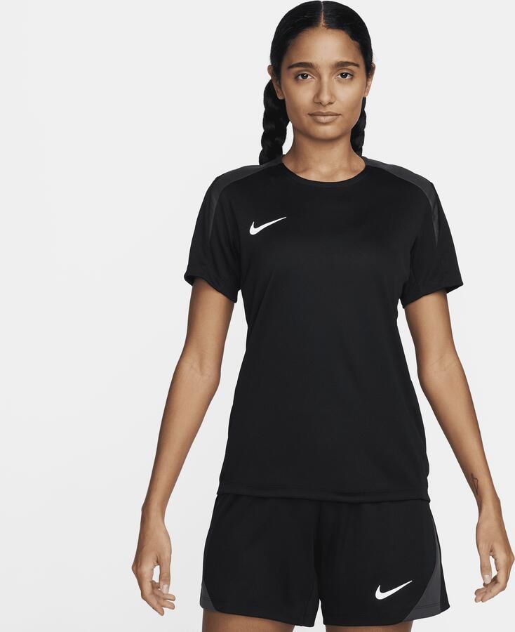 Nike Strike voetbaltop met Dri-FIT en korte mouwen voor dames Zwart - Foto 3