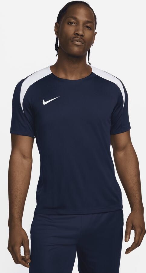 Nike Strike voetbaltop met Dri-FIT en korte mouwen voor heren Blauw - Foto 3