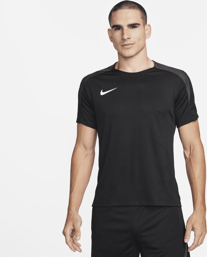 Nike Strike voetbaltop met Dri-FIT en korte mouwen voor heren Zwart - Foto 3