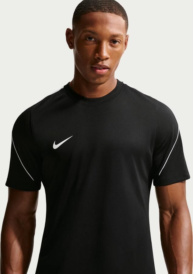 Nike Strike voetbaltop met Dri-FIT en korte mouwen voor heren Zwart