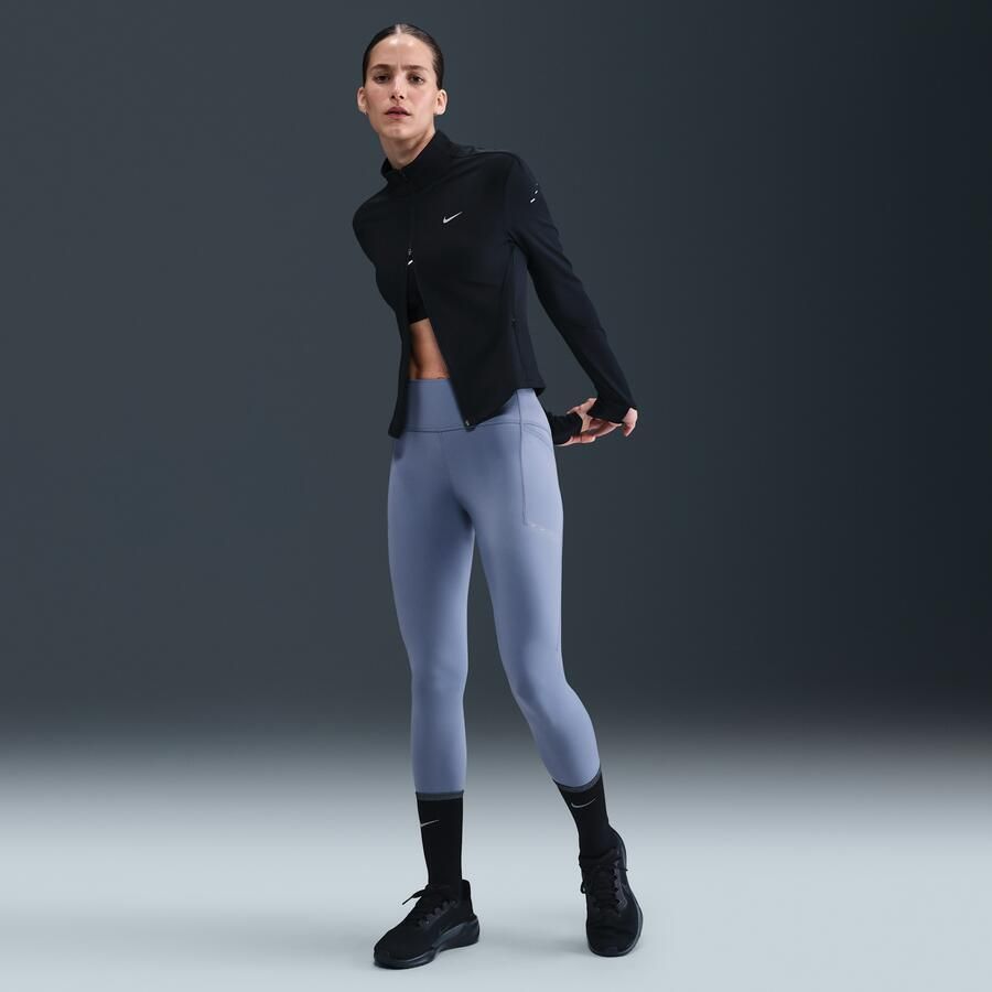 Nike Swift 7 8-hardlooplegging met hoge taille en zakken voor dames Blauw - Foto 4