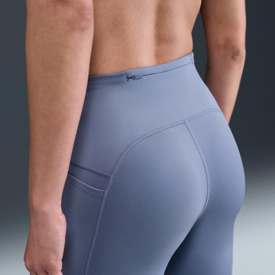 Nike Swift 7 8-hardlooplegging met hoge taille en zakken voor dames Blauw - Foto 2