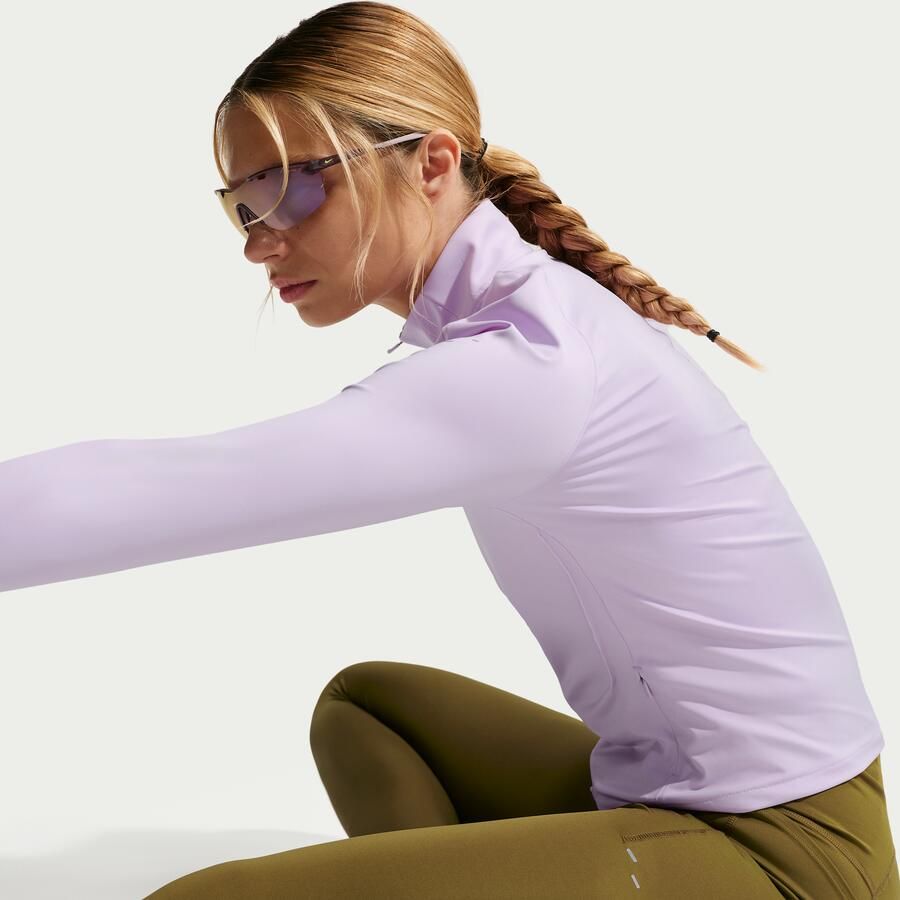 Nike Swift 7 8-hardlooplegging met hoge taille en zakken voor dames Bruin