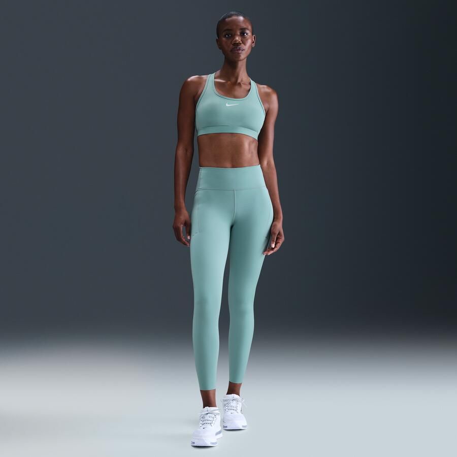 Nike Swift 7 8-hardlooplegging met hoge taille en zakken voor dames Groen - Foto 3