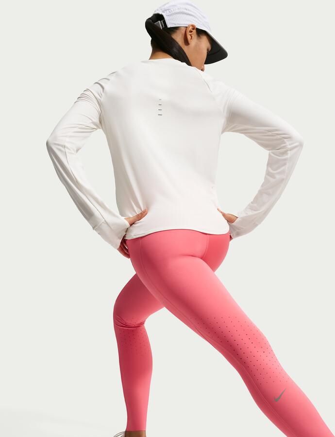 Nike Swift 7 8-hardlooplegging met hoge taille en zakken voor dames Roze - Foto 2