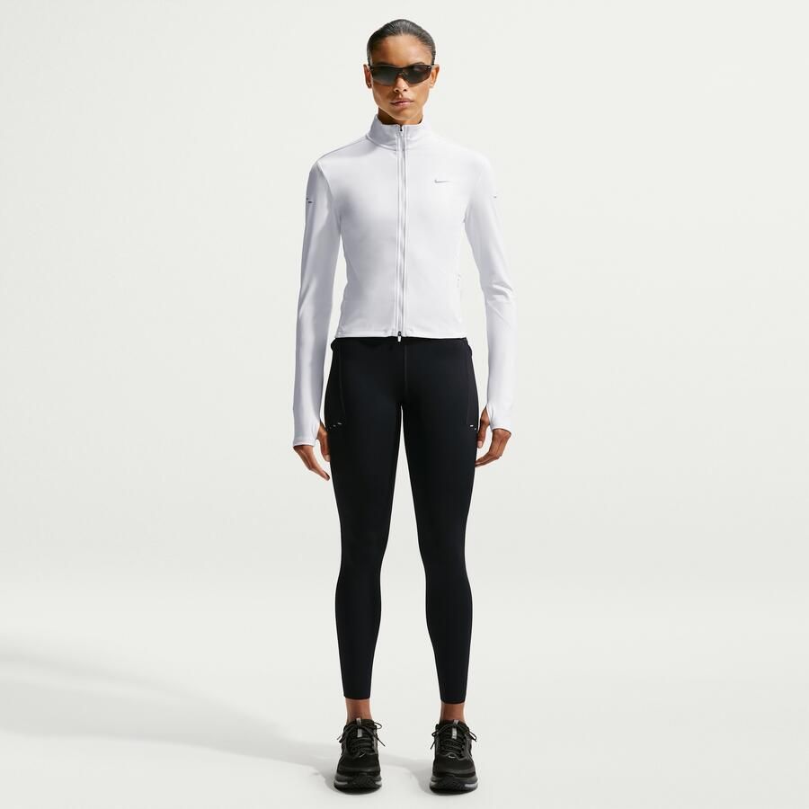 Nike Swift 7 8-hardlooplegging met hoge taille en zakken voor dames Zwart