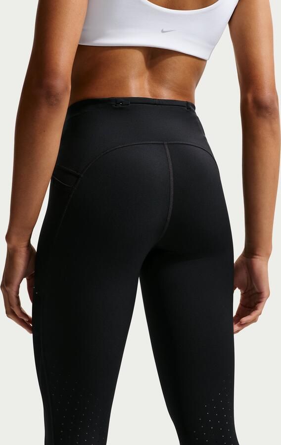 Nike Swift 7 8-hardlooplegging met hoge taille en zakken voor dames Zwart - Foto 4