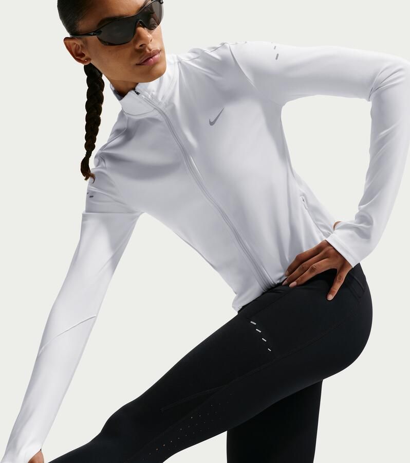 Nike Swift 7 8-hardlooplegging met hoge taille en zakken voor dames Zwart - Foto 2