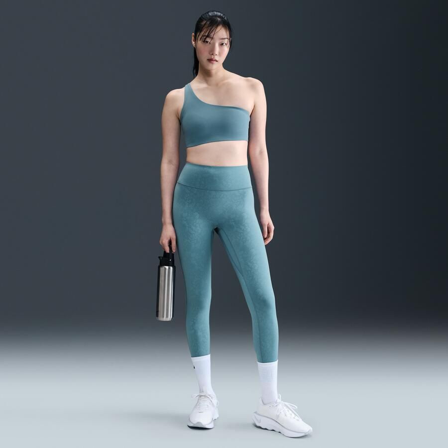Nike Swift 7 8-legging met hoge taille bloemenprint en zonder naad aan de voorkant voor dames Blauw
