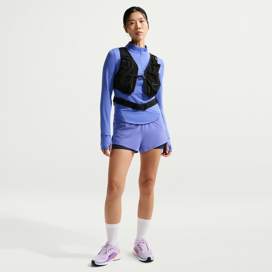 Nike Swift Dri-FIT 2-in-1 hardloopshorts met halfhoge taille voor dames Blauw - Foto 4
