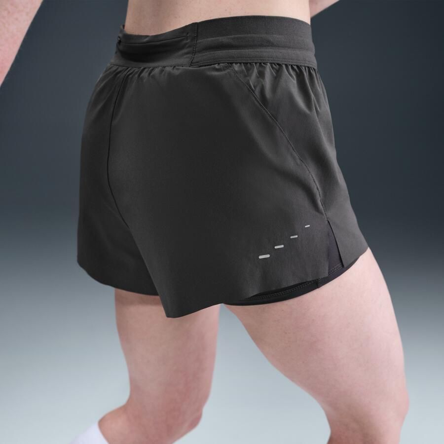 Nike Swift Dri-FIT 2-in-1 hardloopshorts met halfhoge taille voor dames Grijs - Foto 2