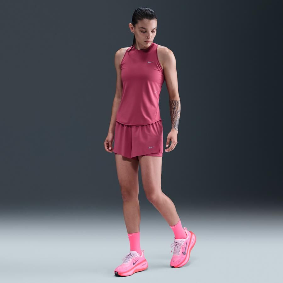 Nike Swift Dri-FIT 2-in-1 hardloopshorts met halfhoge taille voor dames Paars - Foto 3