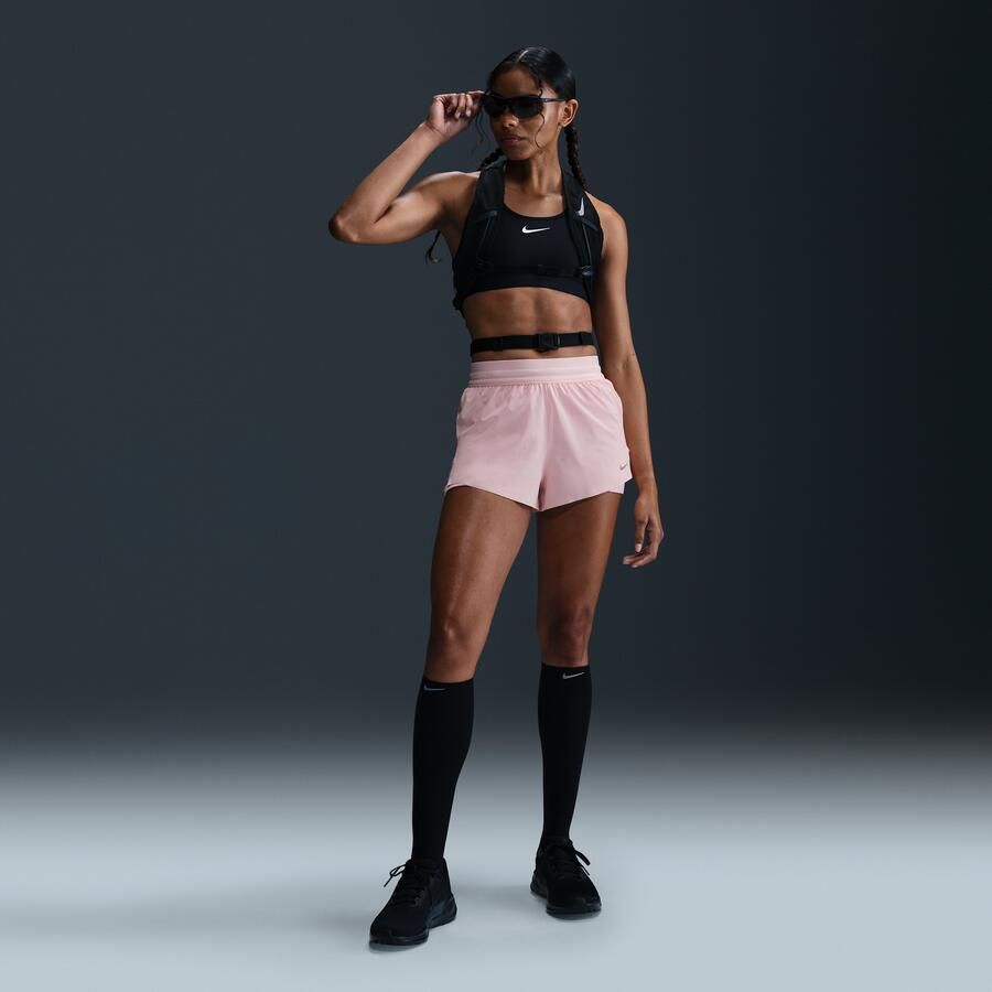 Nike Swift Dri-FIT 2-in-1 hardloopshorts met halfhoge taille voor dames Roze - Foto 4