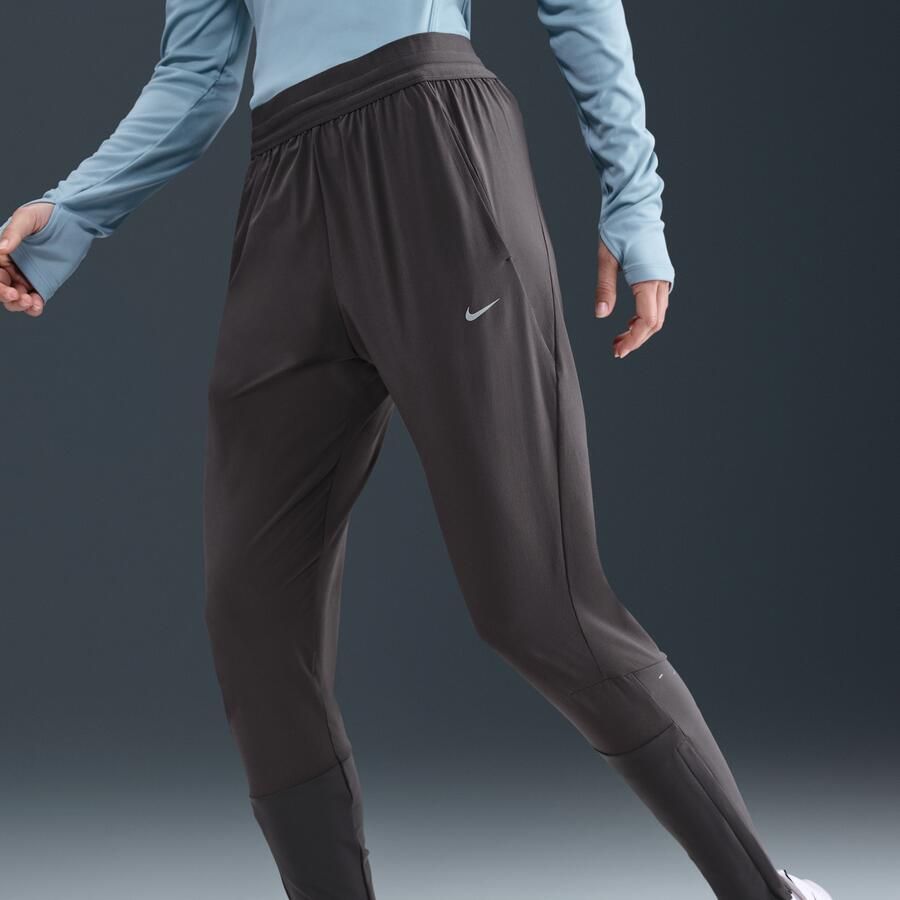 Nike Swift Dri-FIT hardloopbroek met halfhoge taille voor dames Grijs