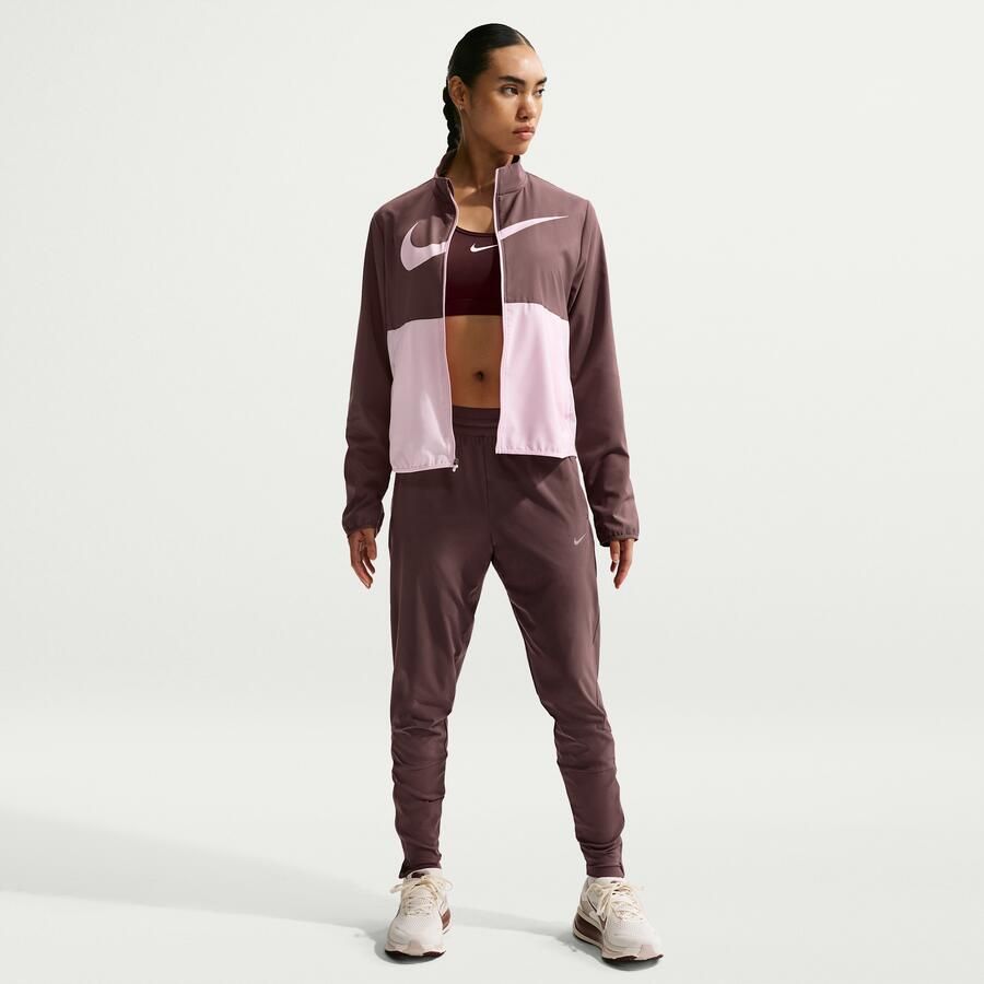 Nike Swift Dri-FIT hardloopbroek met halfhoge taille voor dames Paars - Foto 4