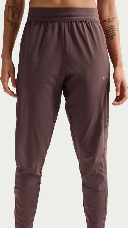Nike Swift Dri-FIT hardloopbroek met halfhoge taille voor dames Paars - Foto 3