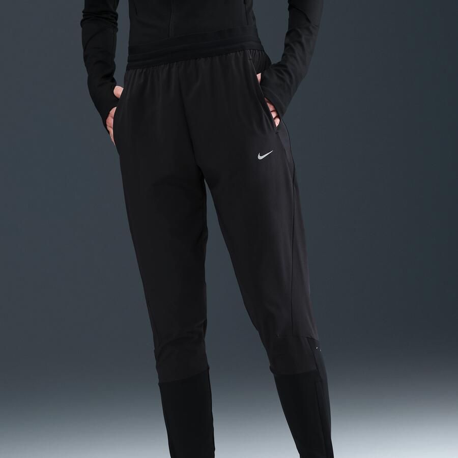 Nike Swift Dri-FIT hardloopbroek met halfhoge taille voor dames Zwart