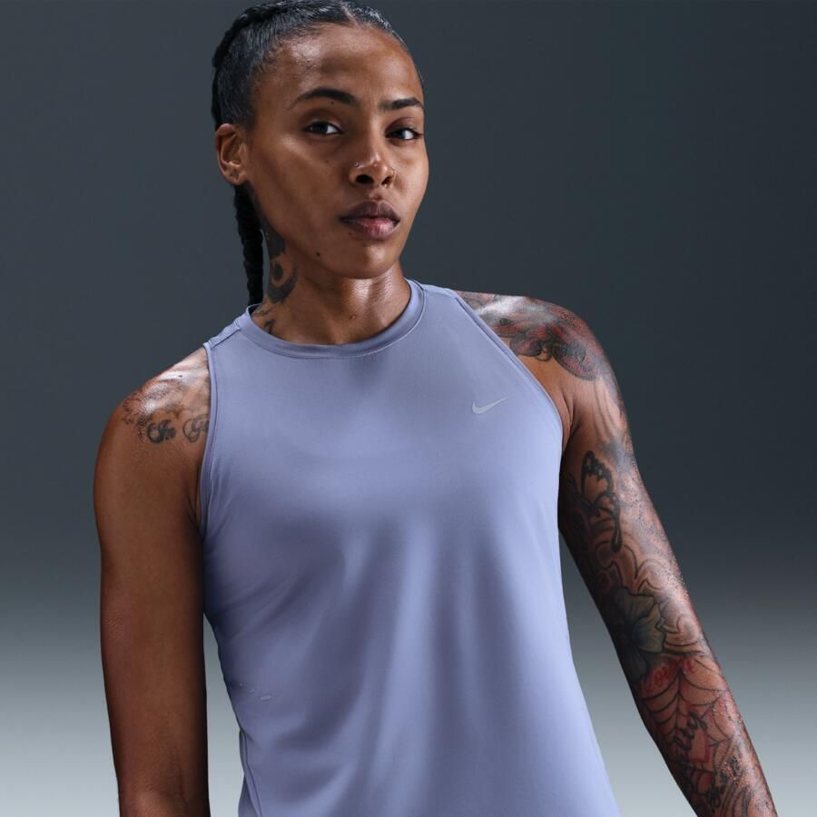 Nike Swift Dri-FIT hardlooptanktop voor dames Blauw - Foto 4