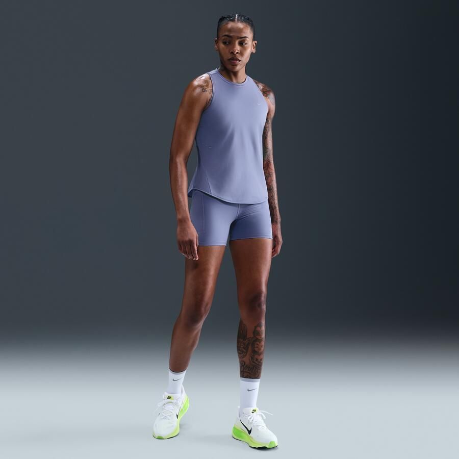 Nike Swift Dri-FIT hardlooptanktop voor dames Blauw - Foto 3