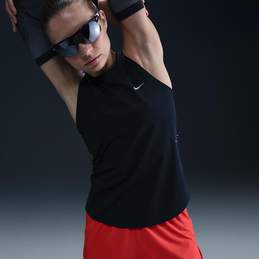 Nike Swift Dri-FIT hardlooptanktop voor dames Zwart - Foto 2