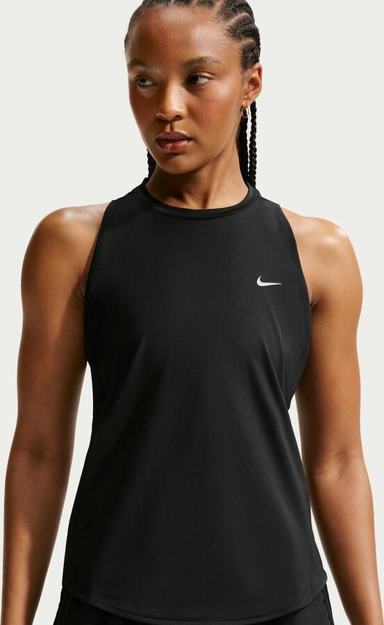 Nike Swift Dri-FIT hardlooptanktop voor dames Zwart