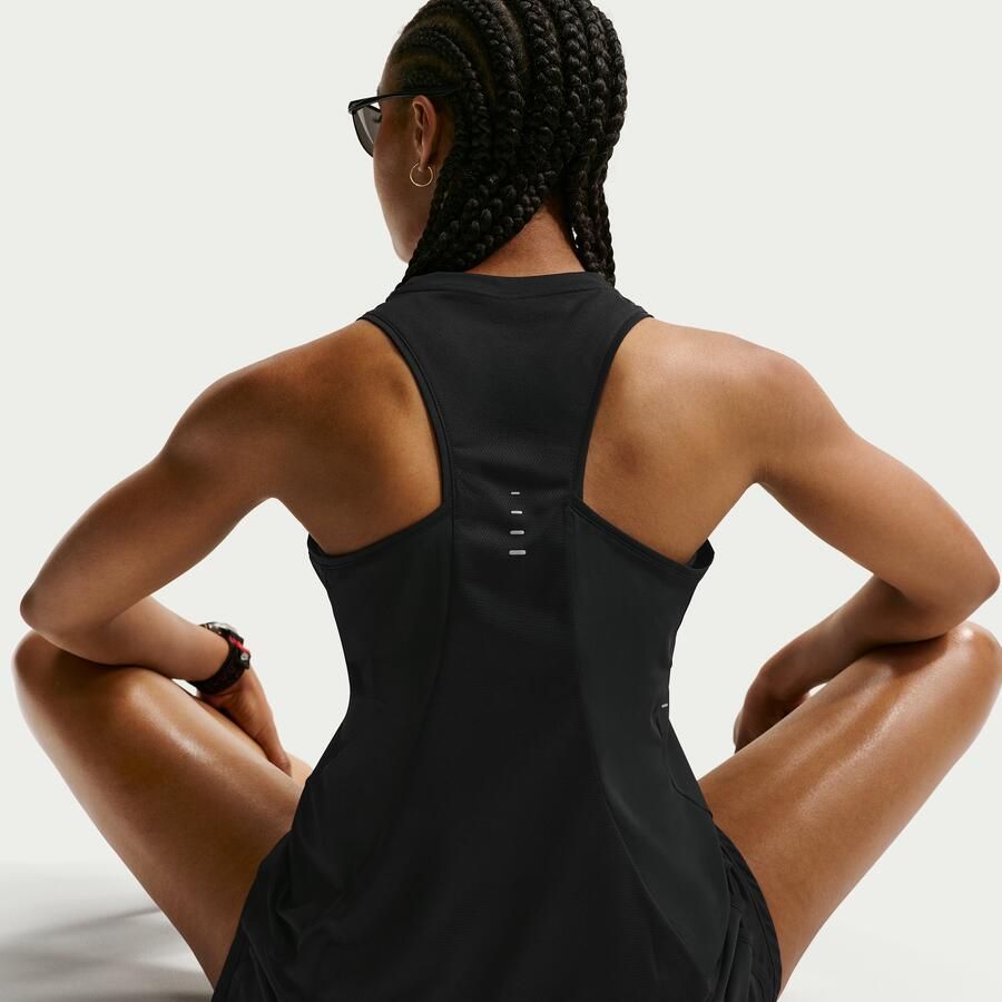 Nike Swift Dri-FIT hardlooptanktop voor dames Zwart - Foto 2