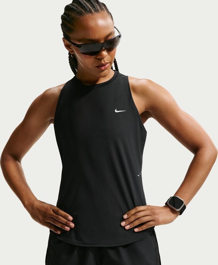 Nike Swift Dri-FIT hardlooptanktop voor dames Zwart - Foto 4