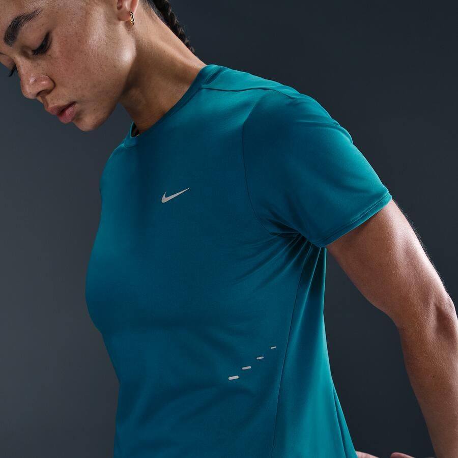 Nike Swift Dri-FIT hardlooptop met korte mouwen voor dames Blauw - Foto 2