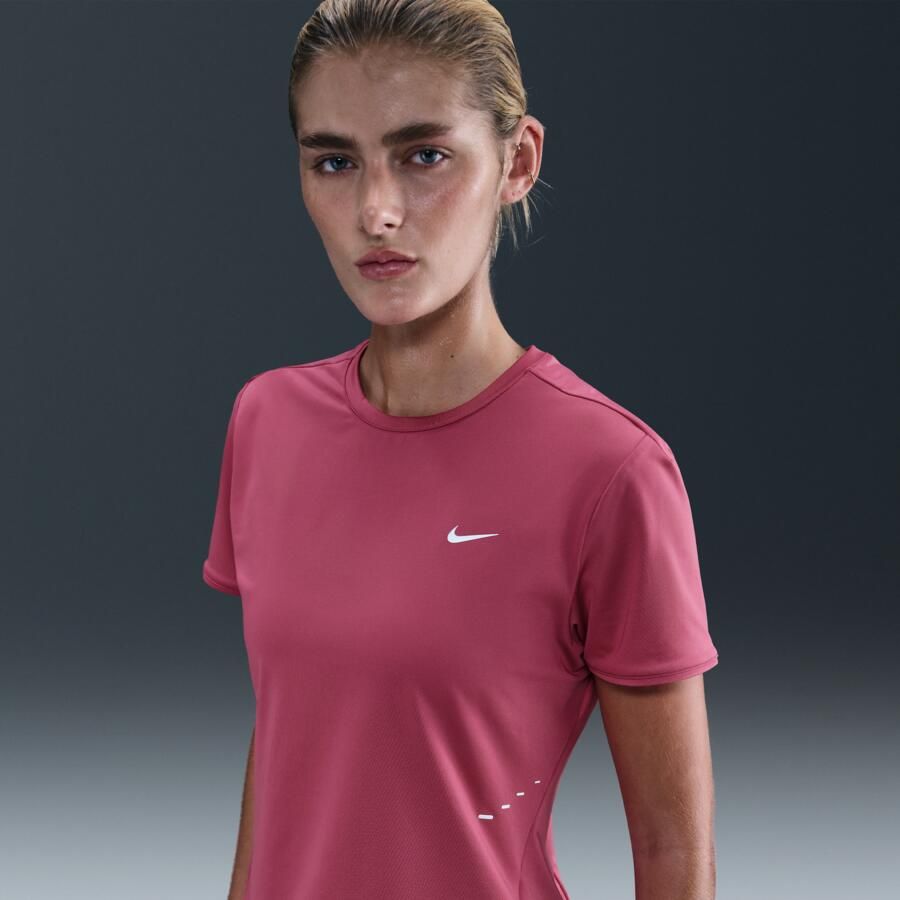 Nike Swift Dri-FIT hardlooptop met korte mouwen voor dames Paars - Foto 4