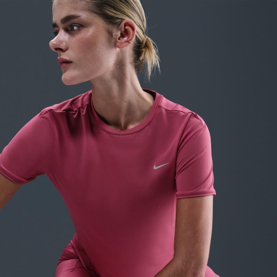 Nike Swift Dri-FIT hardlooptop met korte mouwen voor dames Paars - Foto 2