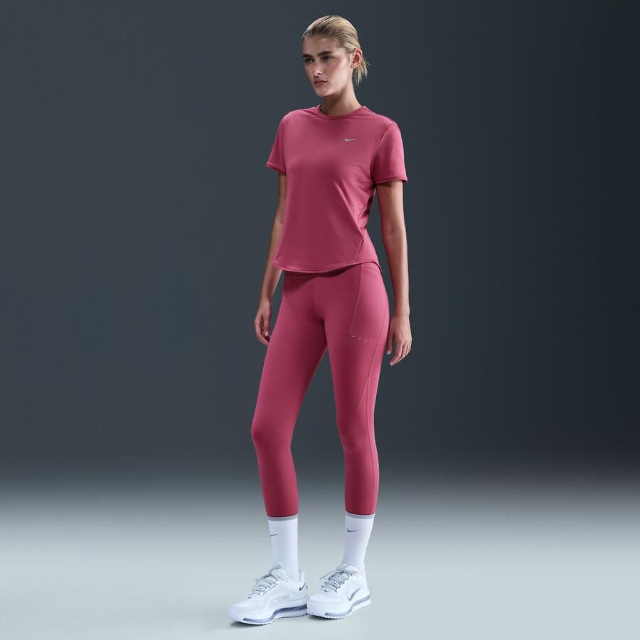 Nike Swift Dri-FIT hardlooptop met korte mouwen voor dames Paars - Foto 3