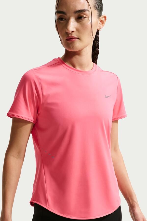 Nike Swift Dri-FIT hardlooptop met korte mouwen voor dames Roze - Foto 4
