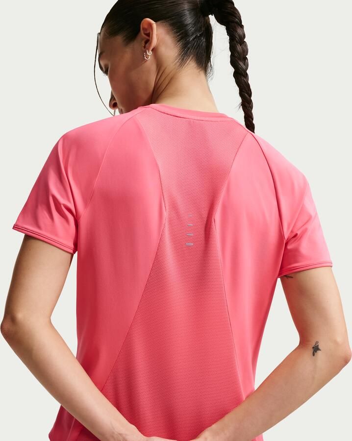 Nike Swift Dri-FIT hardlooptop met korte mouwen voor dames Roze - Foto 3