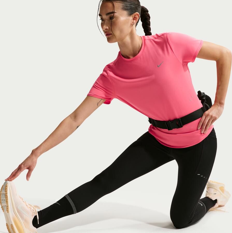 Nike Swift Dri-FIT hardlooptop met korte mouwen voor dames Roze - Foto 2