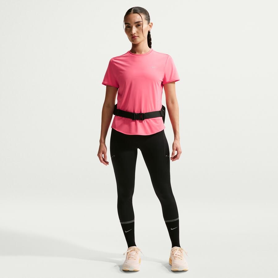 Nike Swift Dri-FIT hardlooptop met korte mouwen voor dames Roze