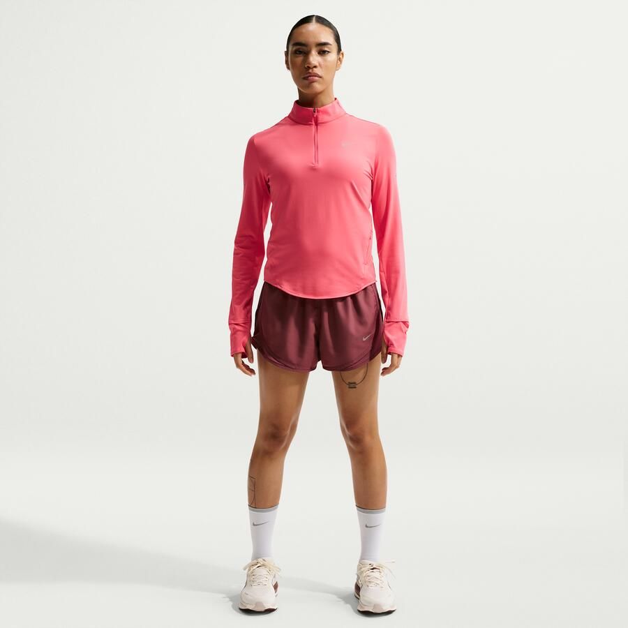 Nike Swift Dri-FIT hardlooptop met korte rits en uv-bescherming voor dames Roze - Foto 2