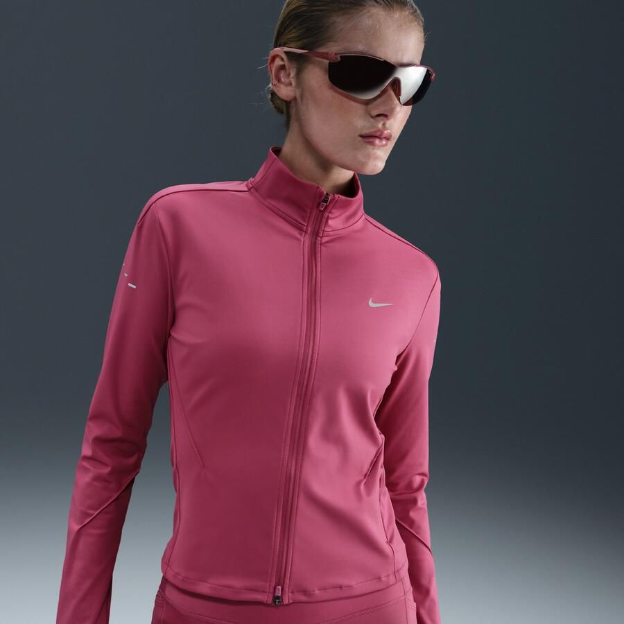 Nike Swift Dri-FIT tussenlaagtop voor hardlopen met volledige rits voor dames Paars - Foto 4
